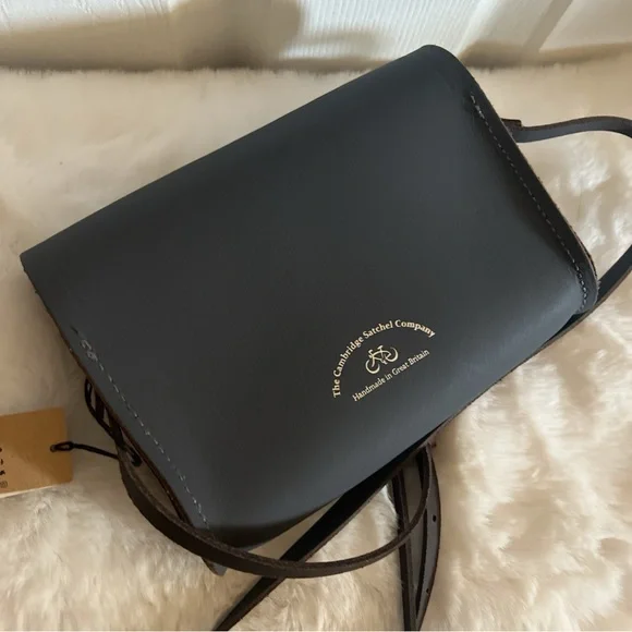 The Cambridge Satchel Company medium Push Lock Dapple Matte branded nickel gray - Picture 4 of 16